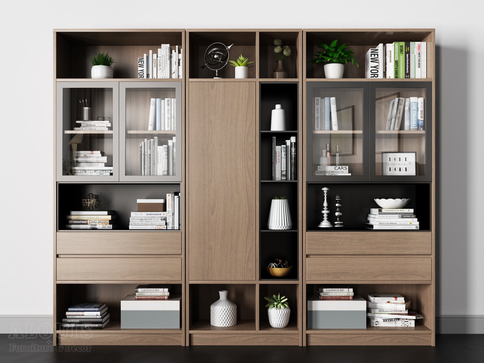 Mẫu kệ sách-Mẫu kệ sách trang trí hiện đại - GIA TRƯỜNG AN chuyên sản xuất kệ sách kệ trang trí - GIA TRƯỜNG AN