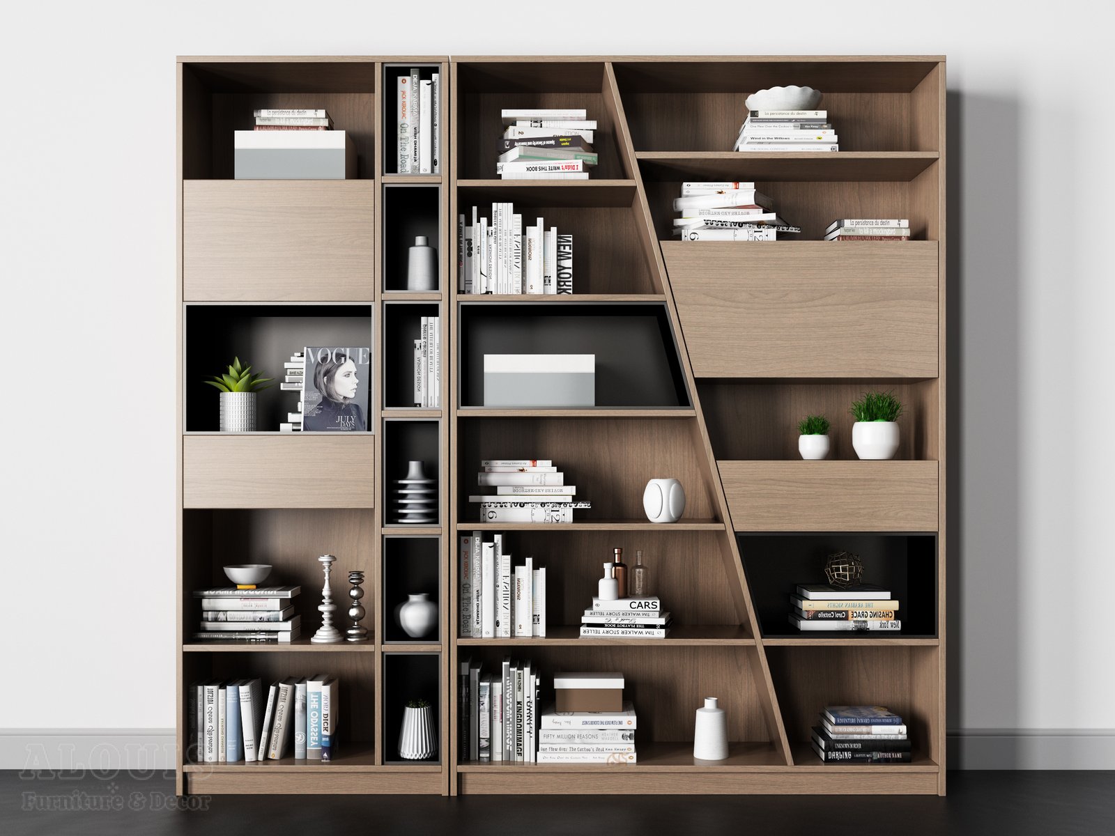 Mẫu kệ sách-Mẫu kệ sách trang trí hiện đại - GIA TRƯỜNG AN chuyên sản xuất kệ sách kệ trang trí - GIA TRƯỜNG AN