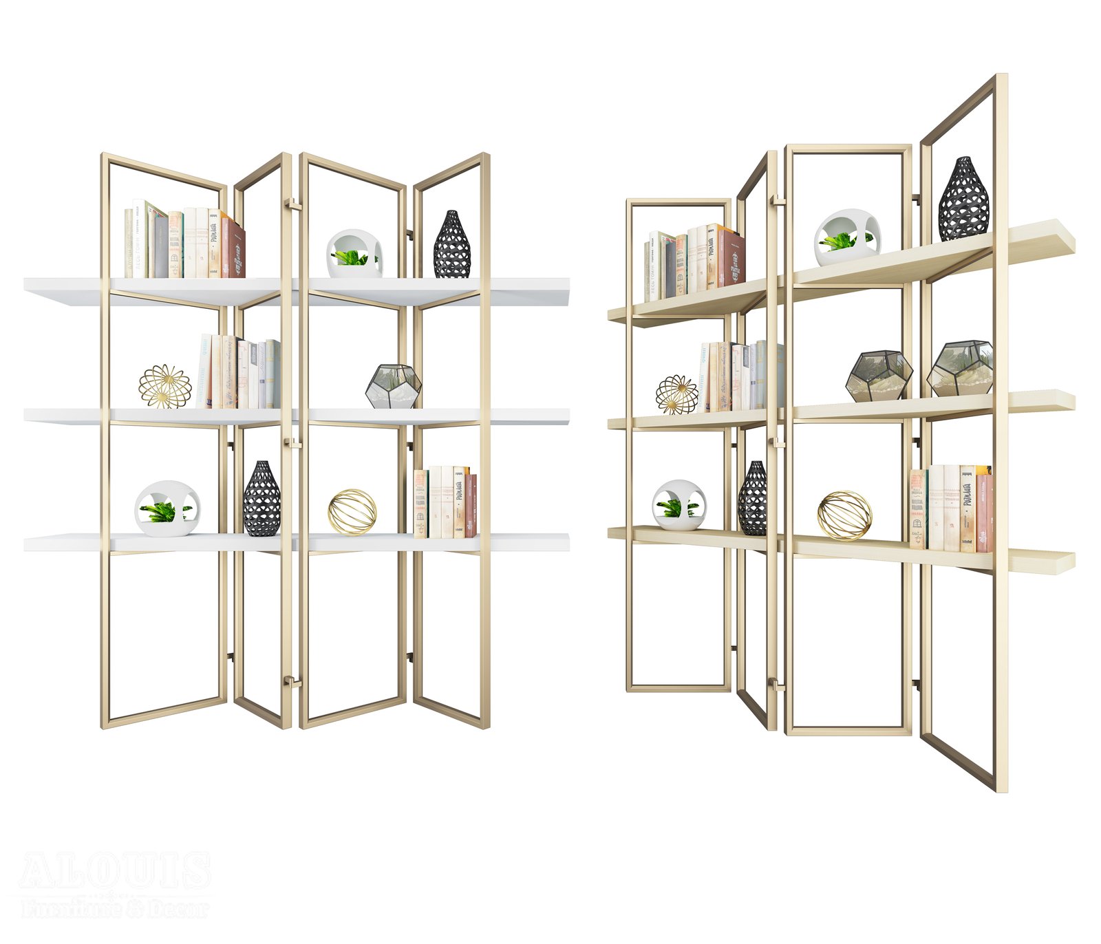 Mẫu kệ sách-Mẫu kệ sách trang trí hiện đại - GIA TRƯỜNG AN chuyên sản xuất kệ sách kệ trang trí - GIA TRƯỜNG AN