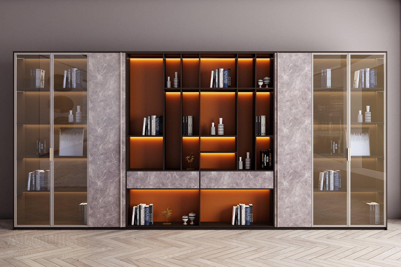 Mẫu kệ sách-Mẫu kệ sách trang trí hiện đại - GIA TRƯỜNG AN chuyên sản xuất kệ sách kệ trang trí - GIA TRƯỜNG AN