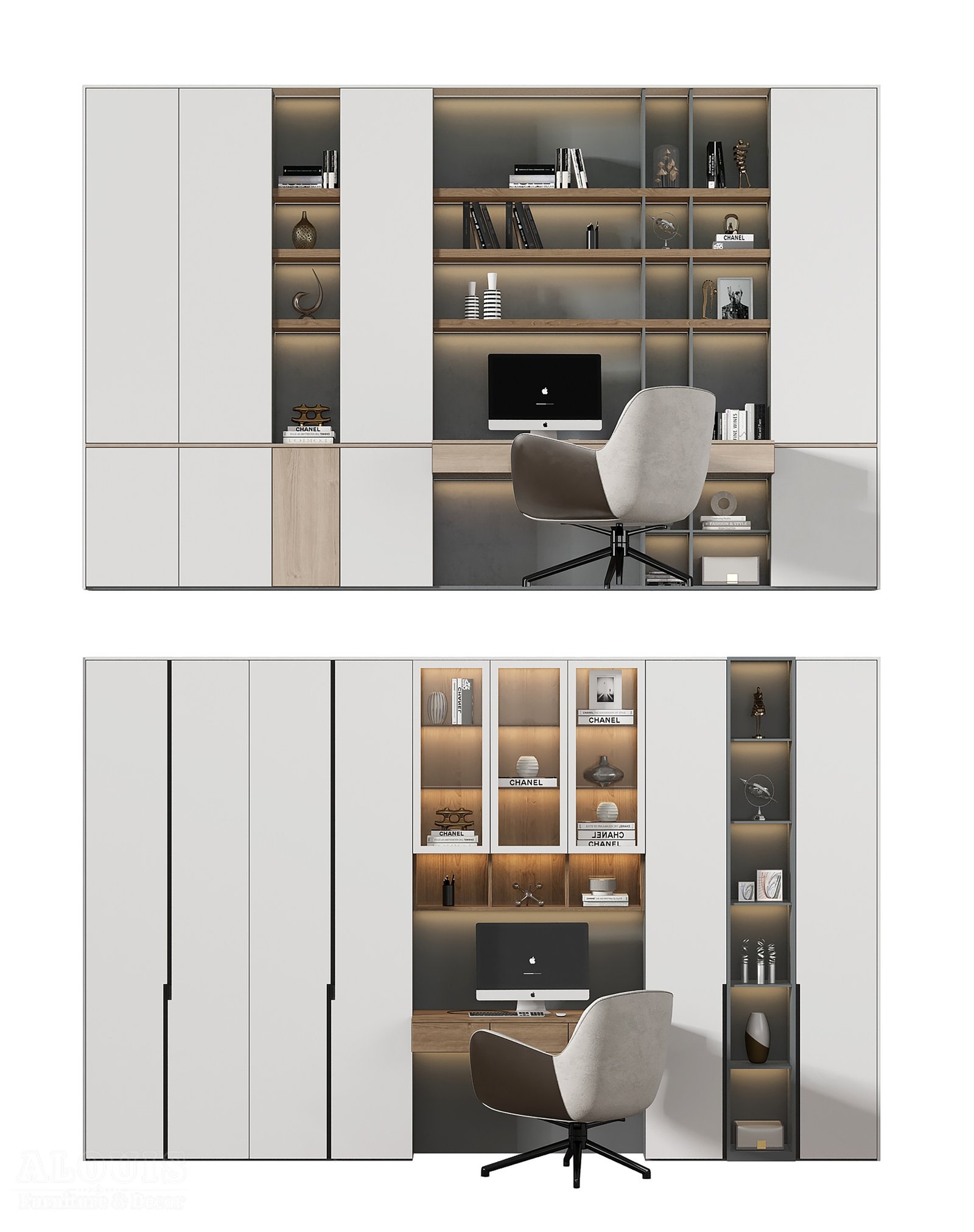 Mẫu kệ sách-Mẫu kệ sách trang trí hiện đại - GIA TRƯỜNG AN chuyên sản xuất kệ sách kệ trang trí - GIA TRƯỜNG AN