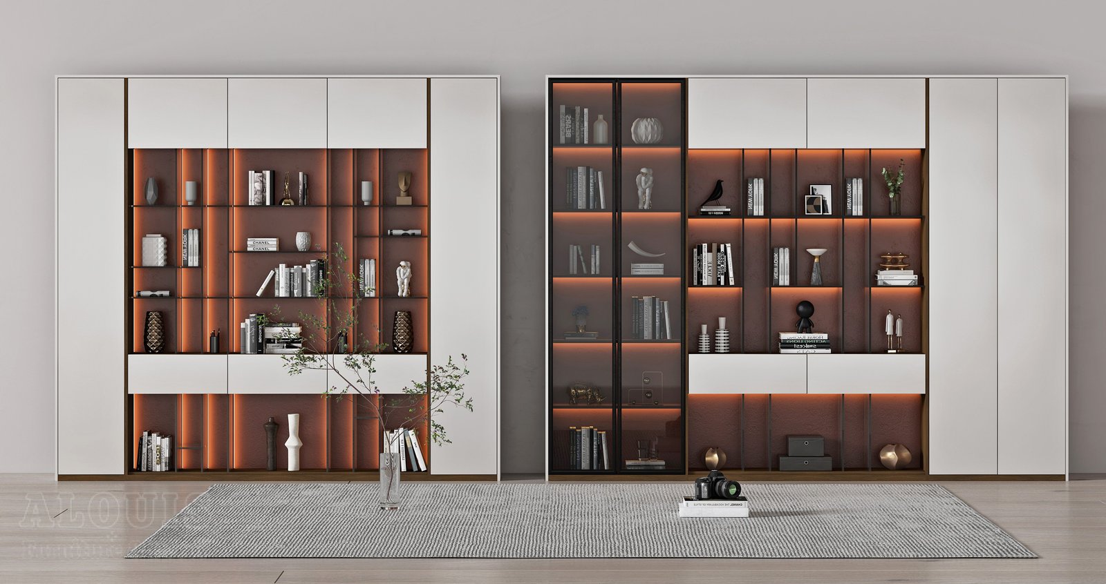 Mẫu kệ sách-Mẫu kệ sách trang trí hiện đại - GIA TRƯỜNG AN chuyên sản xuất kệ sách kệ trang trí - GIA TRƯỜNG AN