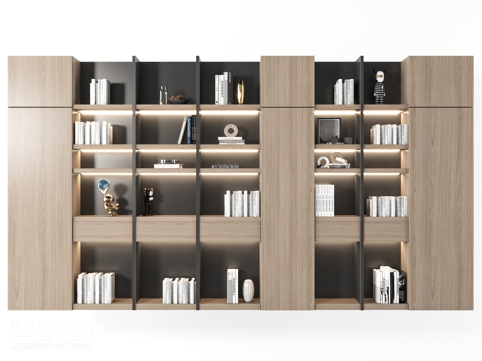 Mẫu kệ sách-Mẫu kệ sách trang trí hiện đại - GIA TRƯỜNG AN chuyên sản xuất kệ sách kệ trang trí - GIA TRƯỜNG AN