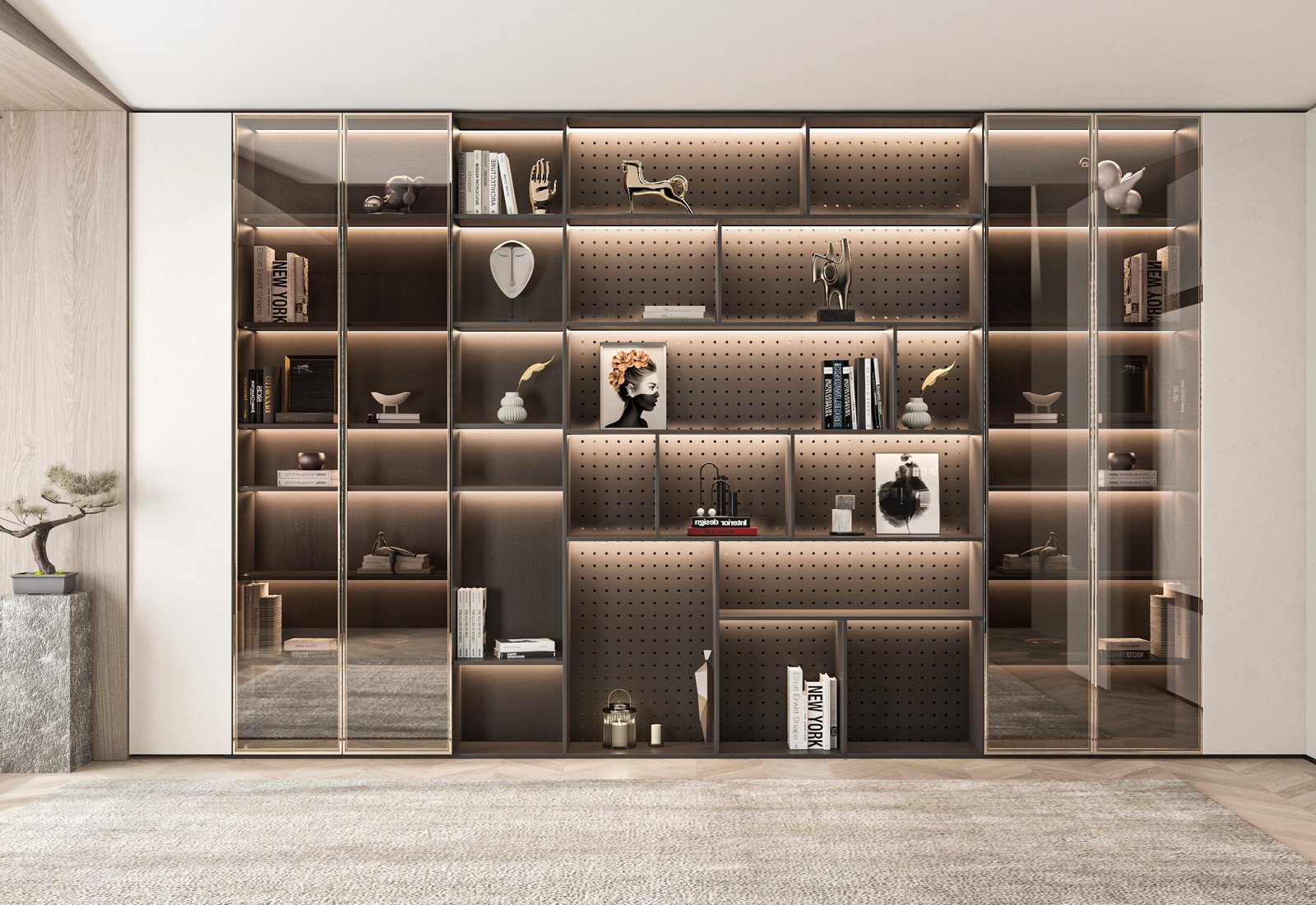 Mẫu kệ sách-Mẫu kệ sách trang trí hiện đại - GIA TRƯỜNG AN chuyên sản xuất kệ sách kệ trang trí - GIA TRƯỜNG AN