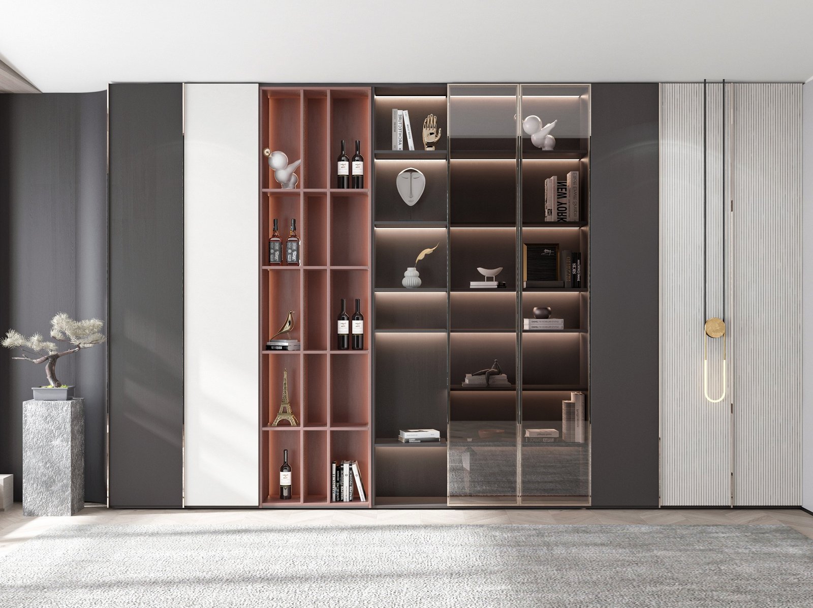 Mẫu kệ sách-Mẫu kệ sách trang trí hiện đại - GIA TRƯỜNG AN chuyên sản xuất kệ sách kệ trang trí - GIA TRƯỜNG AN