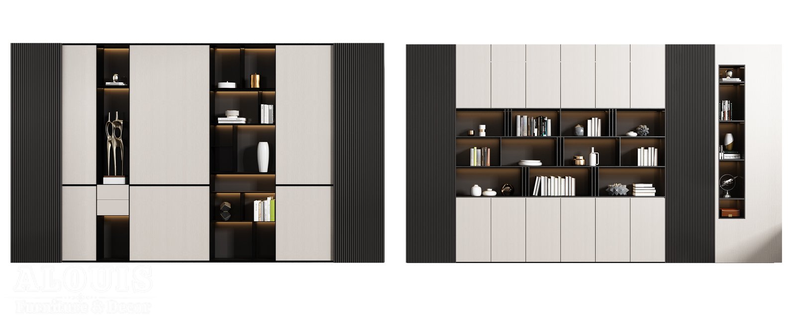 Mẫu kệ sách-Mẫu kệ sách trang trí hiện đại - GIA TRƯỜNG AN chuyên sản xuất kệ sách kệ trang trí - GIA TRƯỜNG AN