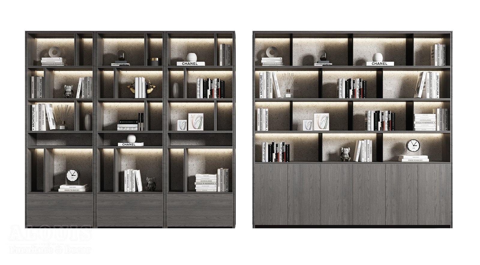 Mẫu kệ sách-Mẫu kệ sách trang trí hiện đại - GIA TRƯỜNG AN chuyên sản xuất kệ sách kệ trang trí - GIA TRƯỜNG AN