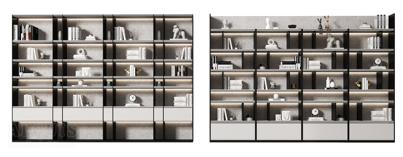 Mẫu kệ sách-Mẫu kệ sách trang trí hiện đại - GIA TRƯỜNG AN chuyên sản xuất kệ sách kệ trang trí - GIA TRƯỜNG AN