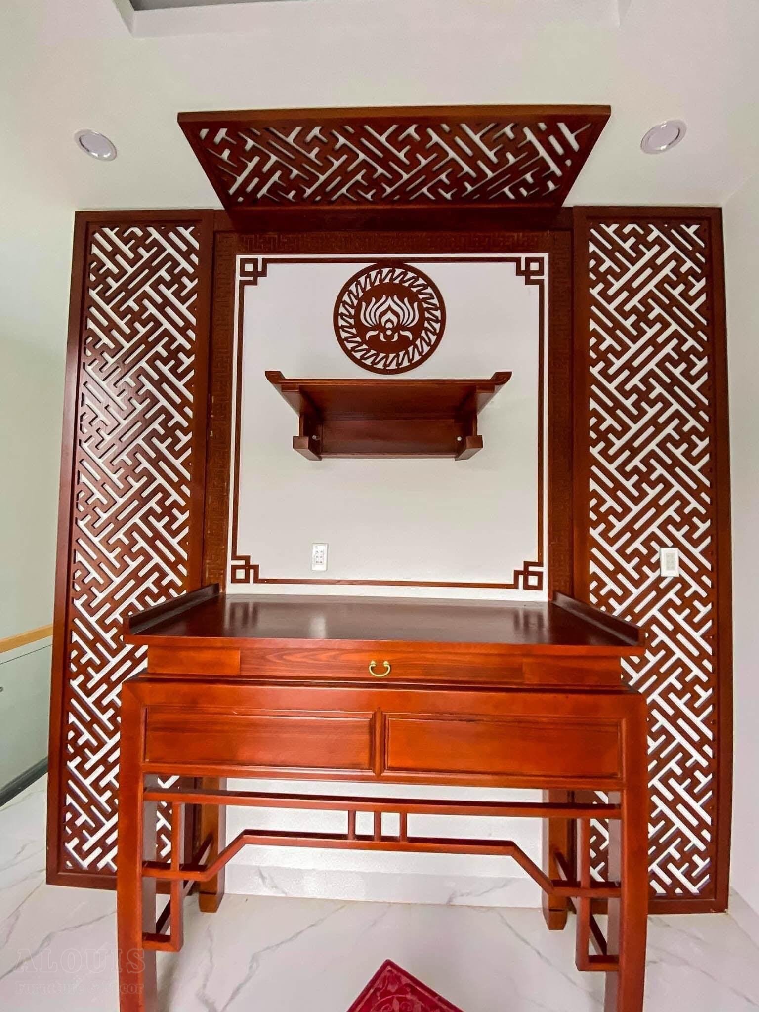 Mẫu Nội Thất Phòng Thờ - GIA TRƯỜNG AN thi công phòng thờ