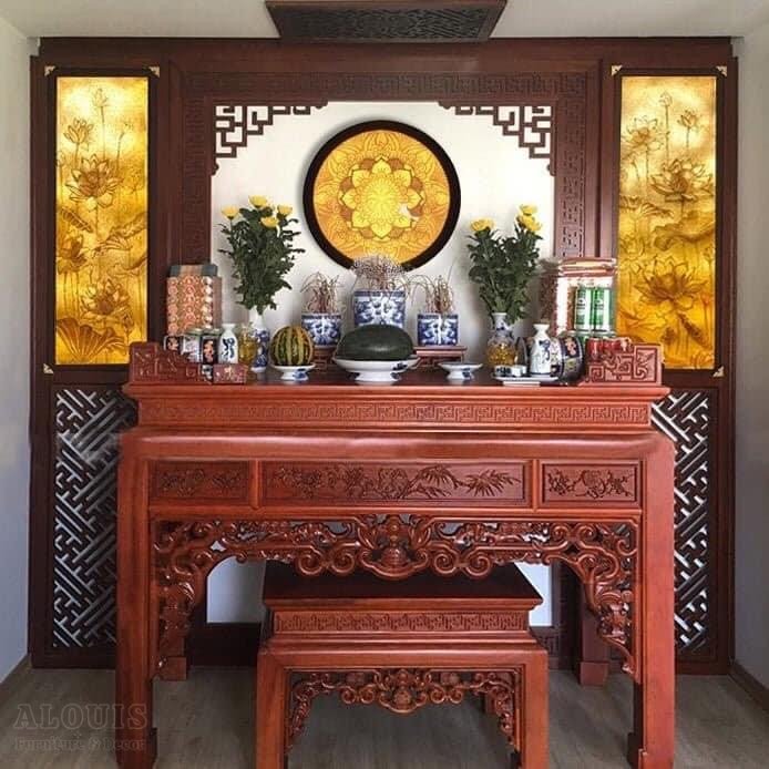 Mẫu Nội Thất Phòng Thờ - GIA TRƯỜNG AN thi công phòng thờ