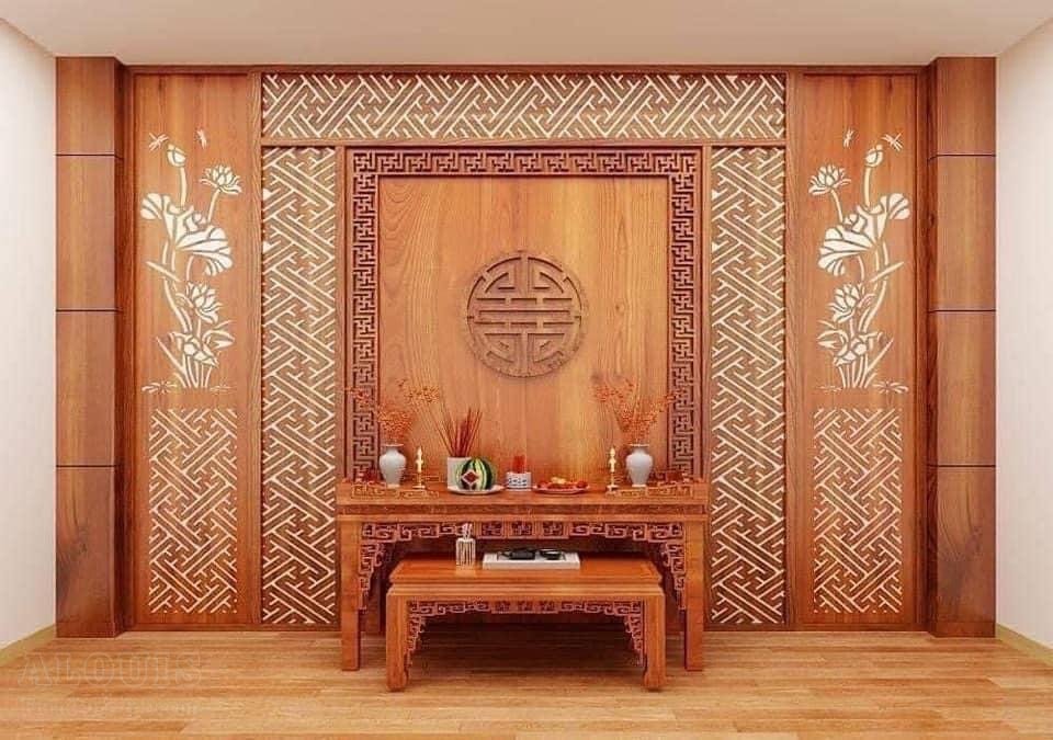 Mẫu Nội Thất Phòng Thờ - GIA TRƯỜNG AN thi công phòng thờ