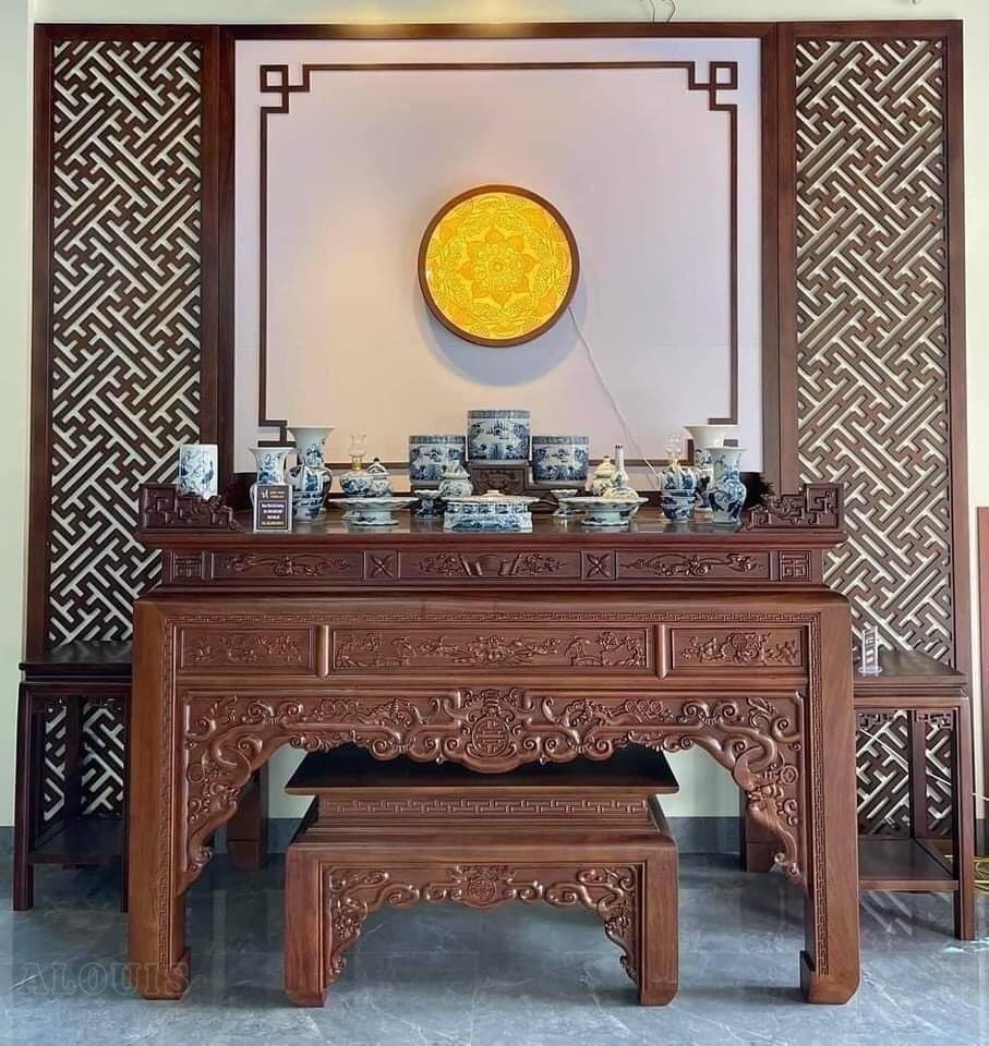 Mẫu Nội Thất Phòng Thờ - GIA TRƯỜNG AN thi công phòng thờ