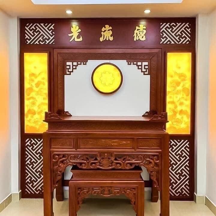 Mẫu Nội Thất Phòng Thờ - GIA TRƯỜNG AN thi công phòng thờ