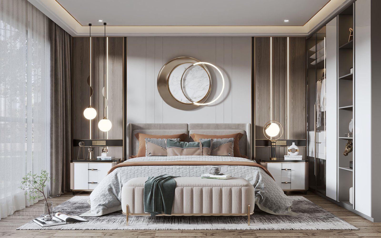 Mẫu thiết kế nội thất phòng ngủ - Nội thất GIA TRƯỜNG AN chuyên thi công nội thất phòng ngủ 118