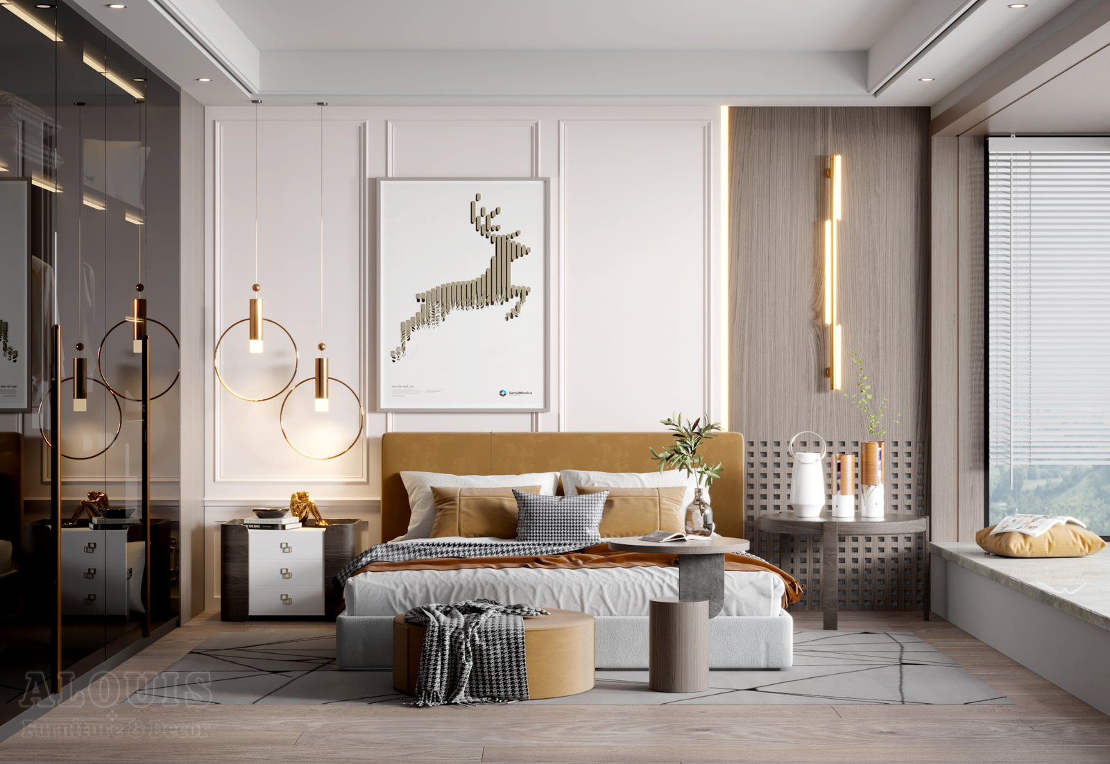 Mẫu thiết kế nội thất phòng ngủ - Nội thất GIA TRƯỜNG AN chuyên thi công nội thất phòng ngủ 123