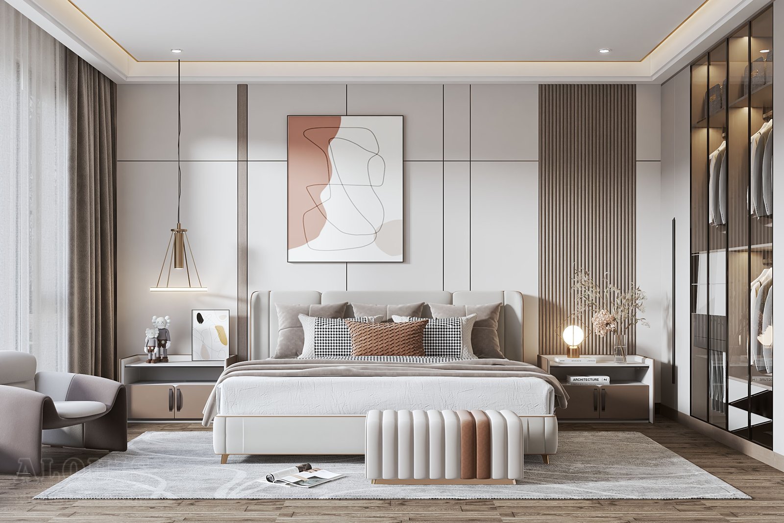 Mẫu thiết kế nội thất phòng ngủ - Nội thất GIA TRƯỜNG AN chuyên thi công nội thất phòng ngủ 13