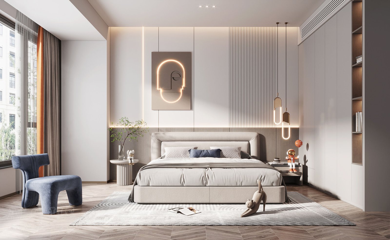 Mẫu thiết kế nội thất phòng ngủ - Nội thất GIA TRƯỜNG AN chuyên thi công nội thất phòng ngủ 130