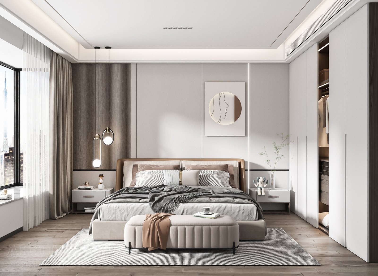 Mẫu thiết kế nội thất phòng ngủ – Thi công nội thất phòng ngủ GIA TRƯỜNG AN-257 Mẫu thiết kế nội thất phòng ngủ - Nội thất GIA TRƯỜNG AN chuyên thi công nội thất phòng ngủ 257