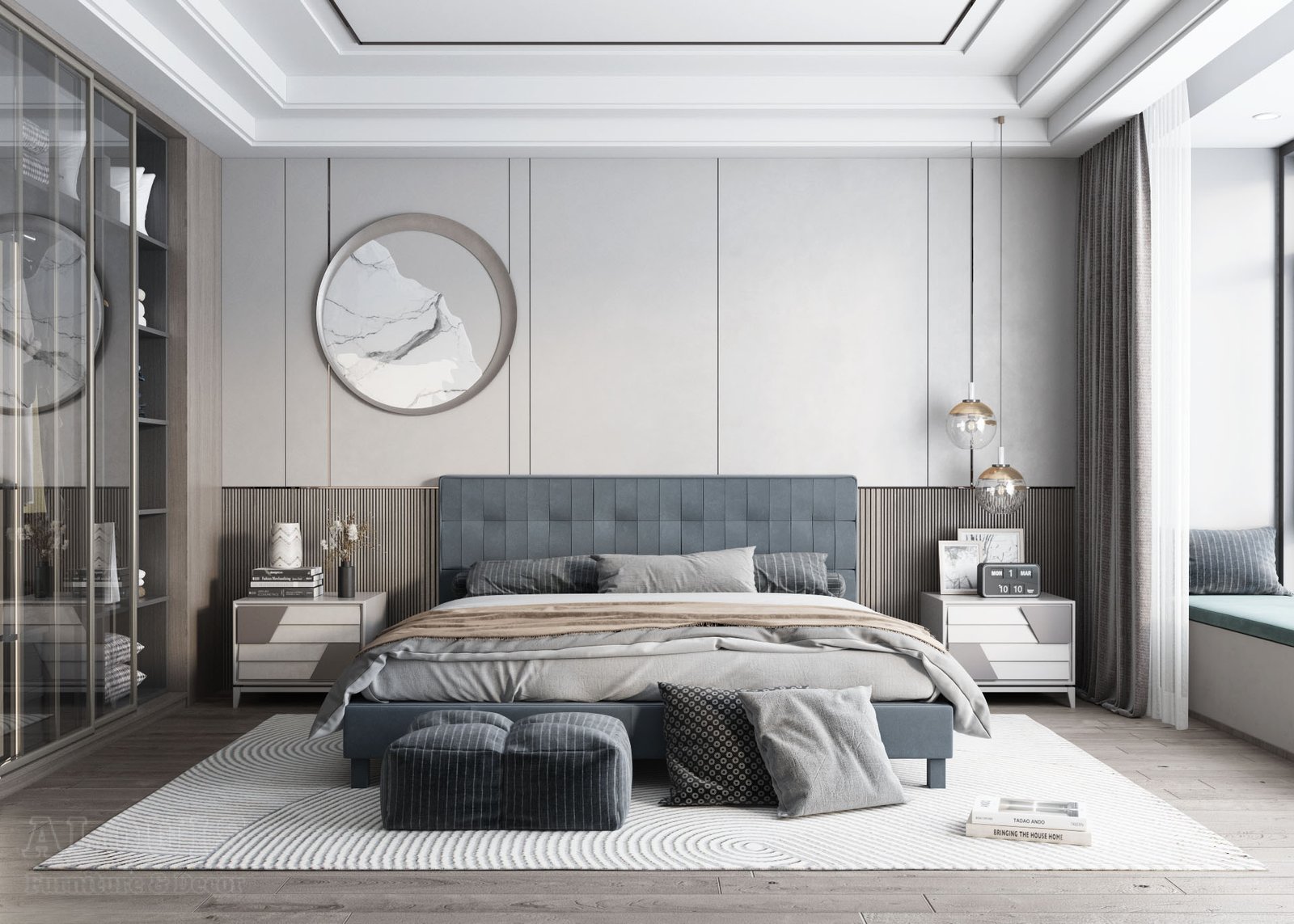 Mẫu thiết kế nội thất phòng ngủ - Nội thất GIA TRƯỜNG AN chuyên thi công nội thất phòng ngủ 90