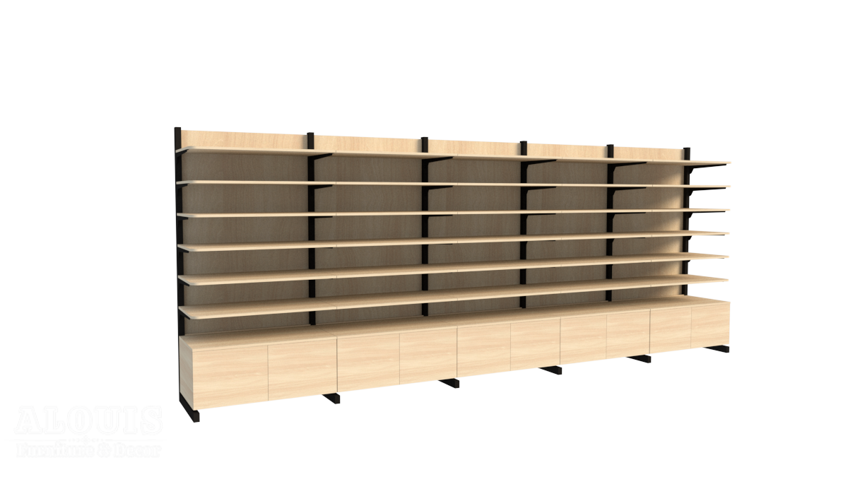 ke-trung-bay-go-ket-hop-sat-xuong-san-xuat-ke-trung-bay -1 Xưởng sản xuất kệ trưng bày khung sắt kết hợp gỗ sang trọng - GIA TRƯỜNG AN-Xưởng kệ trưng bày