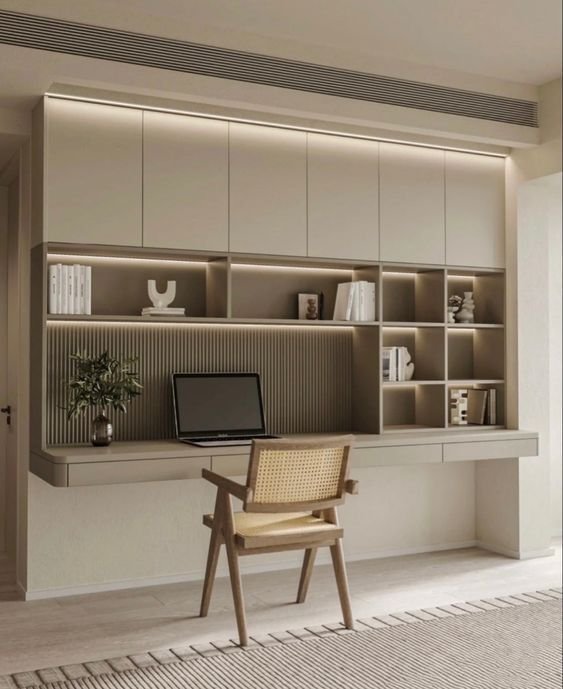 14 Những mẫu bàn làm việc kết hợp kệ sách đẹp, tiện lợi cho không gian tại TP Hồ Chí Minh - Gia Trường An