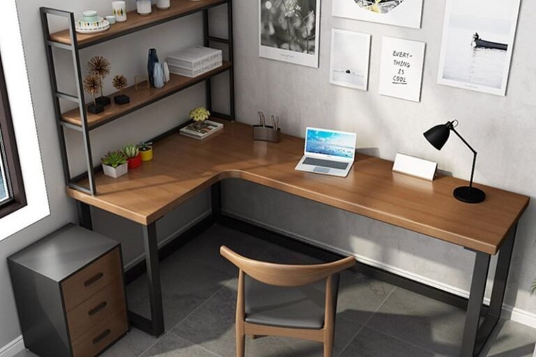 31 Những mẫu bàn làm việc kết hợp kệ sách đẹp, tiện lợi cho không gian tại TP Hồ Chí Minh - Gia Trường An