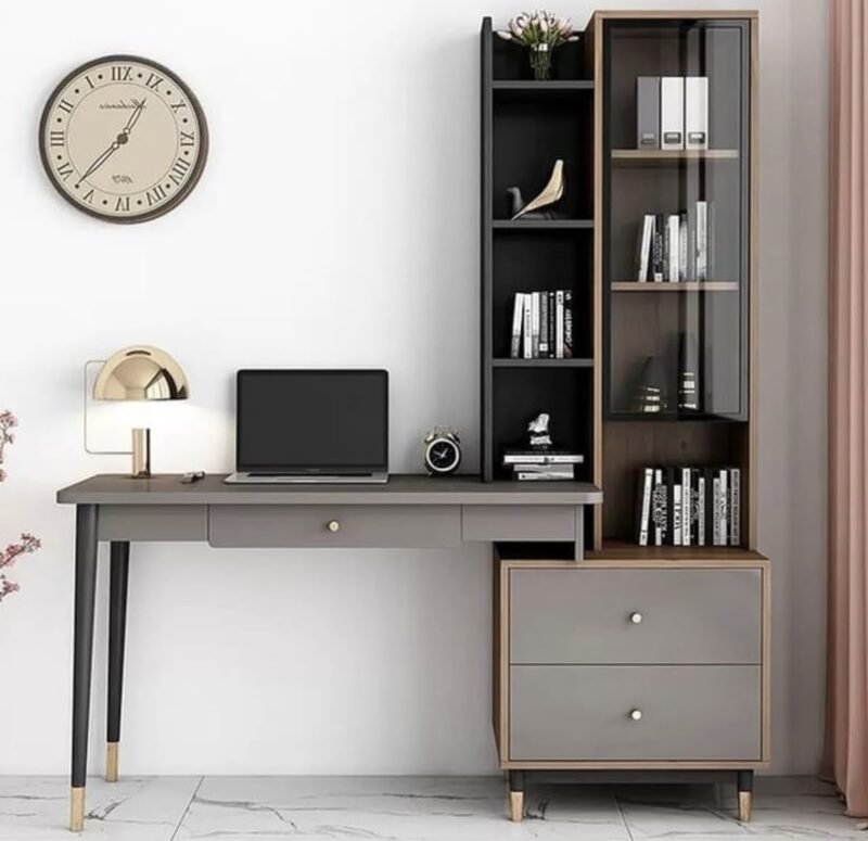 46 Những mẫu bàn làm việc kết hợp kệ sách đẹp, tiện lợi cho không gian tại TP Hồ Chí Minh - Gia Trường An
