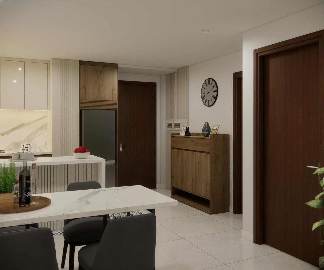THIẾT KẾ VÀ THI CÔNG NỘI THẤT CĂN HỘ SUNRISE CITY CHỊ HƯƠNG QUẬN 7 - HOÀN THIỆN THEO THIẾT KẾ, BÀN GIAO ĐÚNG HẸN - Gia Trường An