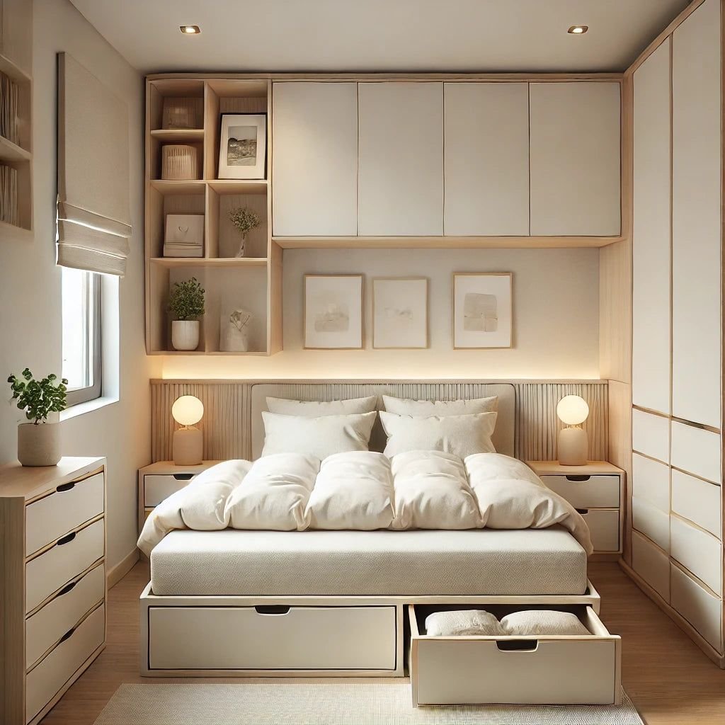 CÁCH BỐ TRÍ PHÒNG NGỦ NHỎ SAO CHO VỪA THOÁNG VỪA ẤM CÚNG - Gia Trường An