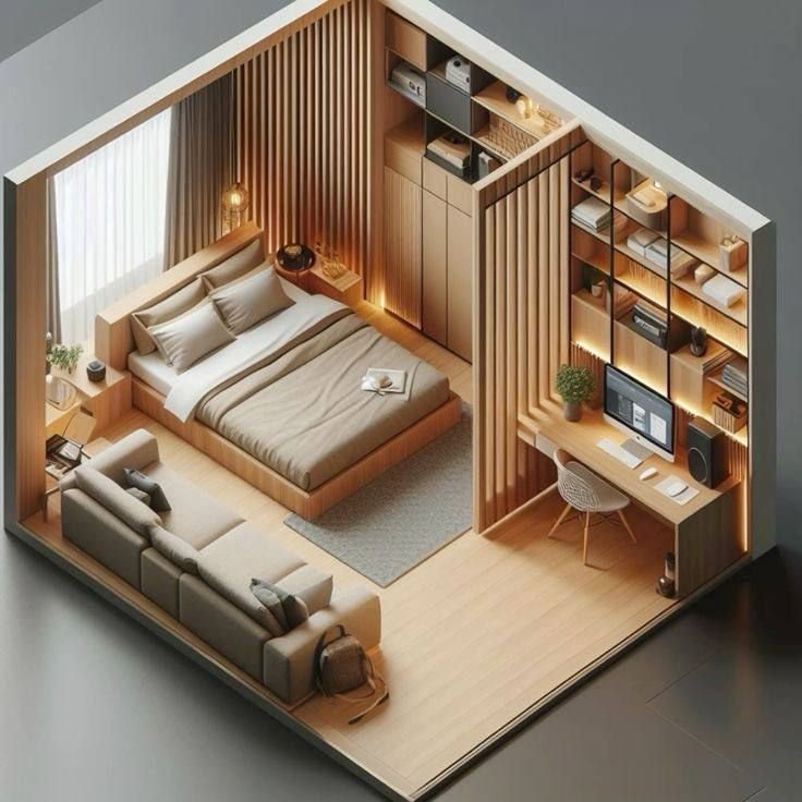 CÁCH BỐ TRÍ PHÒNG NGỦ NHỎ SAO CHO VỪA THOÁNG VỪA ẤM CÚNG - Gia Trường An