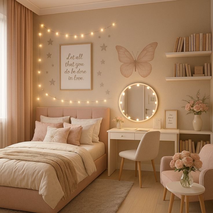 CÁC GỢI Ý TRANG TRÍ PHÒNG NGỦ DỄ THƯƠNG CHO NÀNG - Gia Trường An