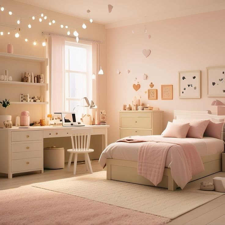 CÁC GỢI Ý TRANG TRÍ PHÒNG NGỦ DỄ THƯƠNG CHO NÀNG - Gia Trường An
