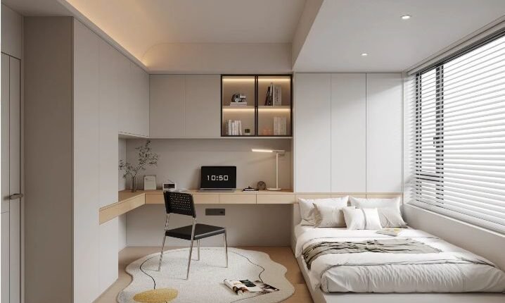 CÁCH BỐ TRÍ PHÒNG NGỦ NHỎ SAO CHO VỪA THOÁNG VỪA ẤM CÚNG - Gia Trường An