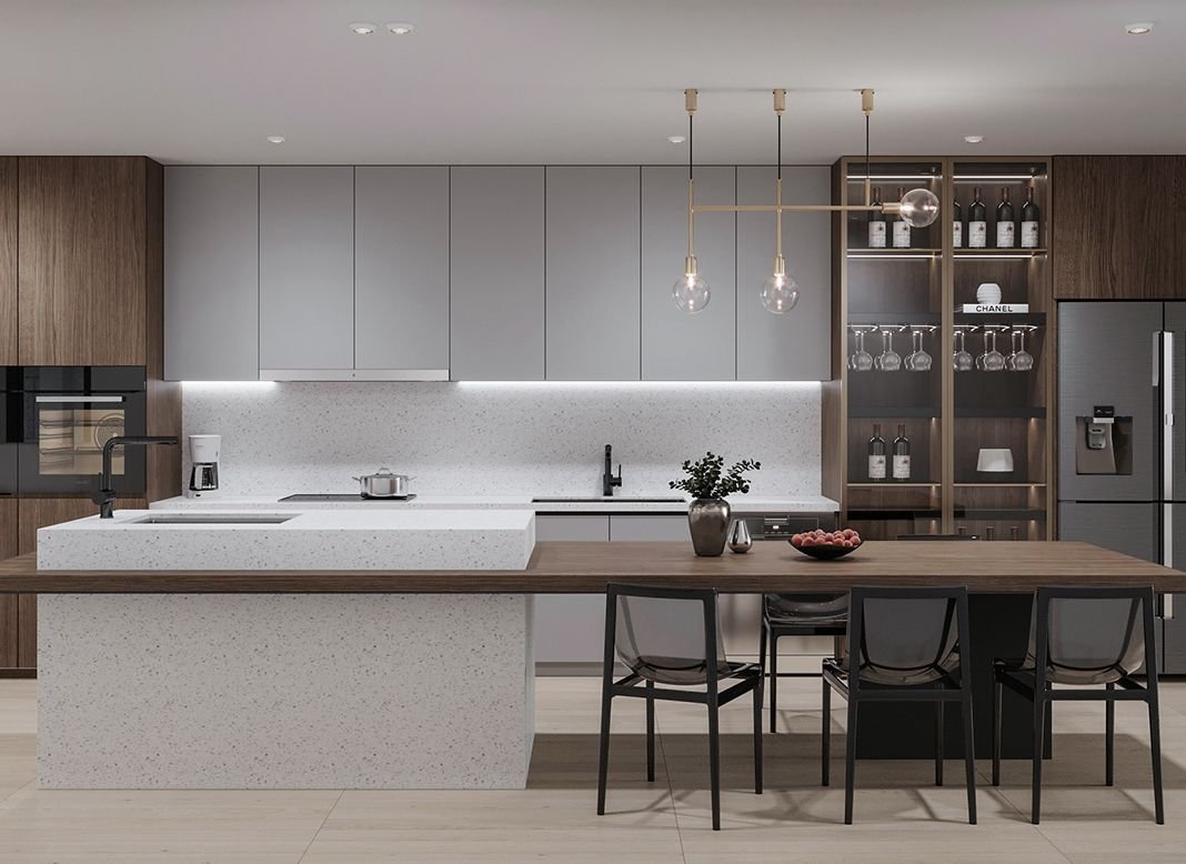 TẠI SAO NHÀ HIỆN ĐẠI CẦN CÓ QUẦY BAR/ĐẢO BẾP? – KHÔNG GIAN NHỎ NHƯNG GIÁ TRỊ LỚN - Gia Trường An