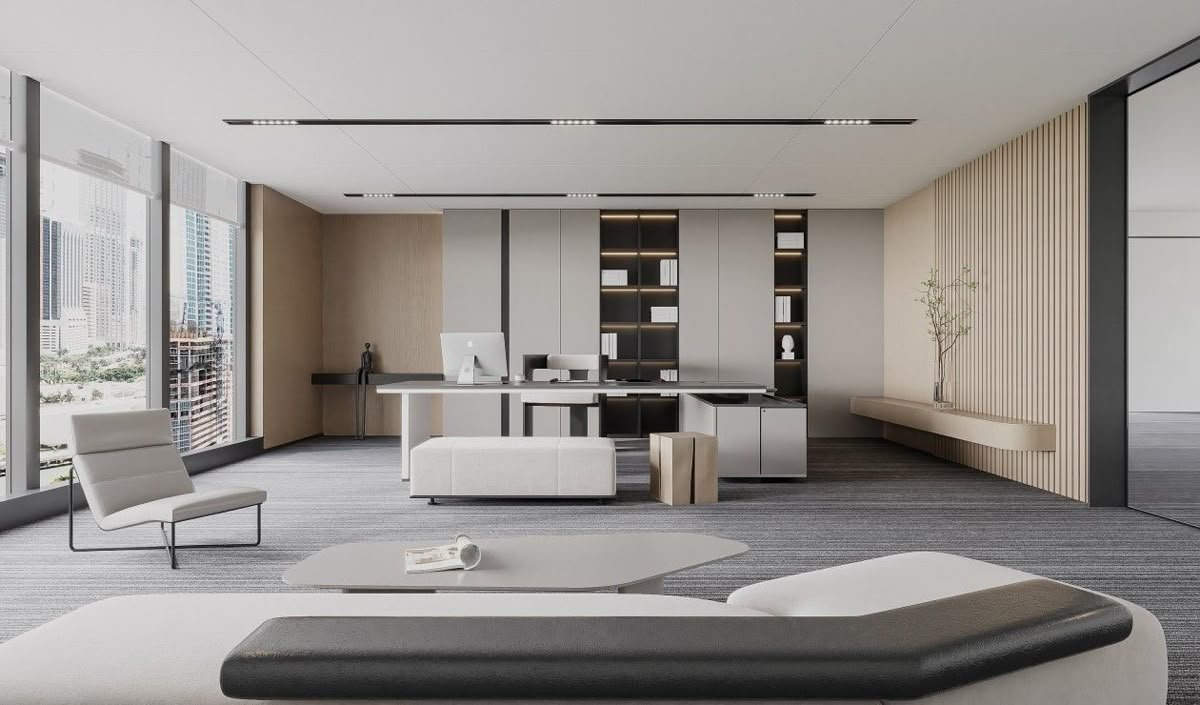 NỘI THẤT PHÒNG LÀM VIỆC GIÁM ĐỐC – KHẲNG ĐỊNH VỊ THẾ LÃNH ĐẠO & ĐẲNG CẤP DOANH NGHIỆP - Gia Trường An