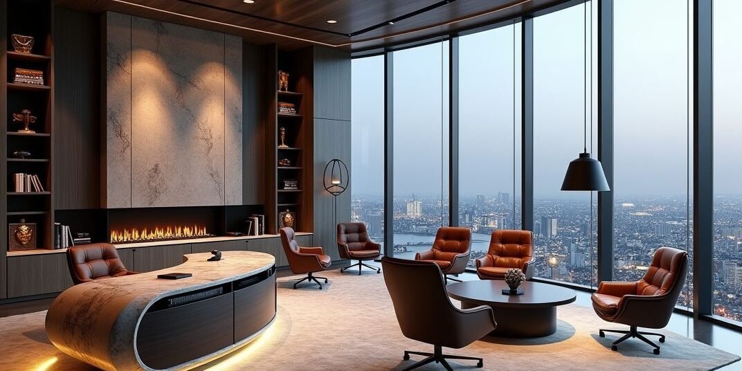 NỘI THẤT PHÒNG LÀM VIỆC GIÁM ĐỐC – KHẲNG ĐỊNH VỊ THẾ LÃNH ĐẠO & ĐẲNG CẤP DOANH NGHIỆP - Gia Trường An