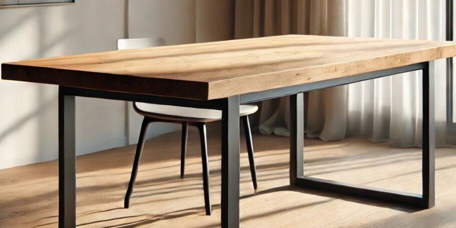 MẪU BÀN LÀM VIỆC KHUNG CHÂN SẮT ĐẶT GIA CÔNG THEO THIẾT KẾ RIÊNG THÌ CÓ THỂ ĐẶT SẢN XUẤT Ở ĐÂU? - Gia Trường An